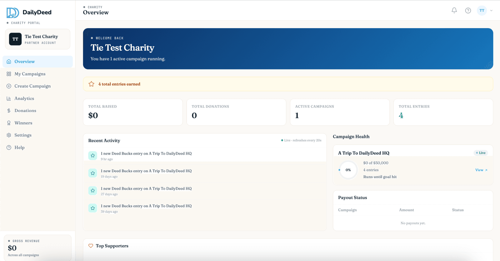 Charity ERP, built in-house by Batch