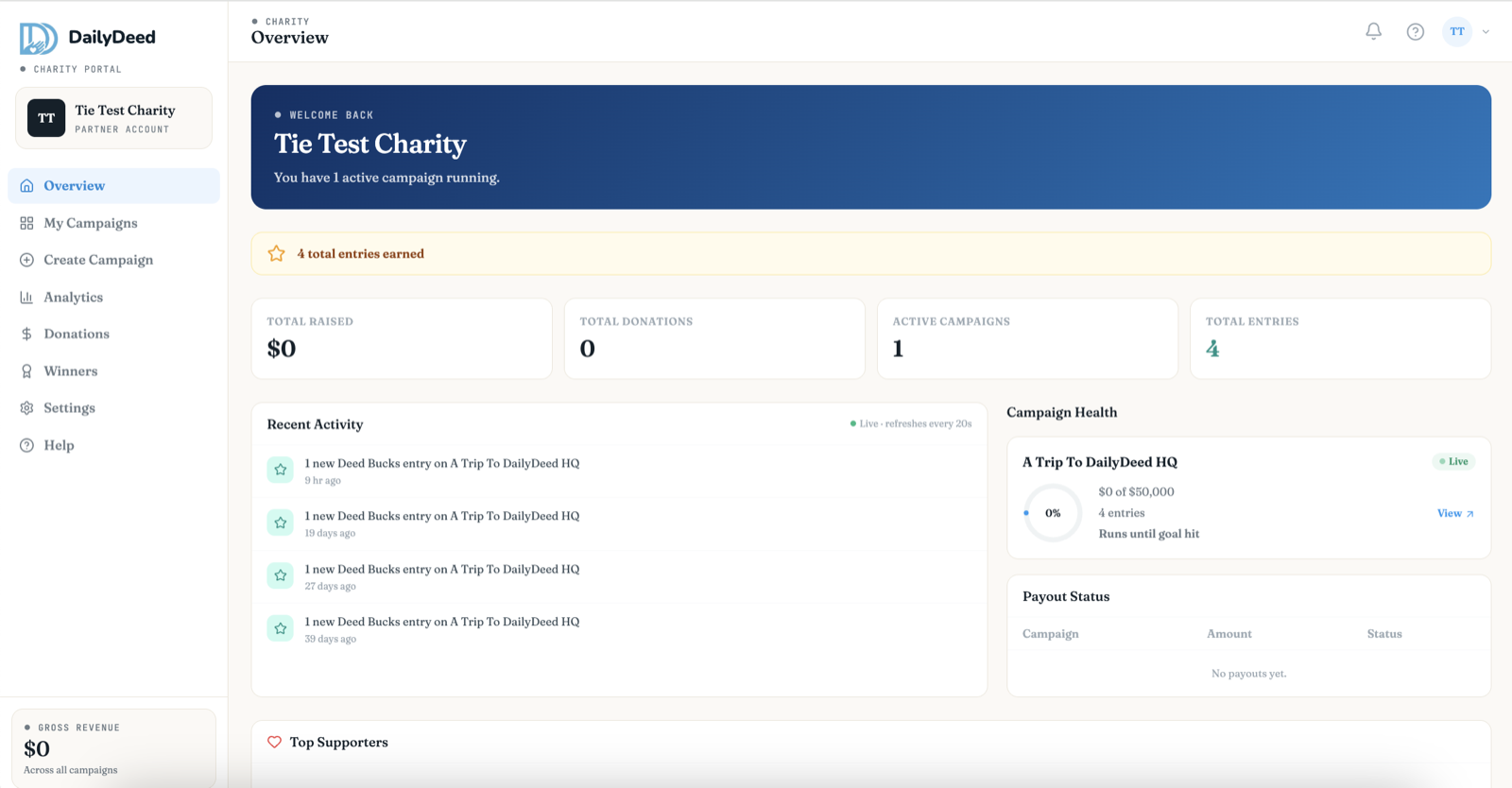 Charity ERP, built in-house by Batch